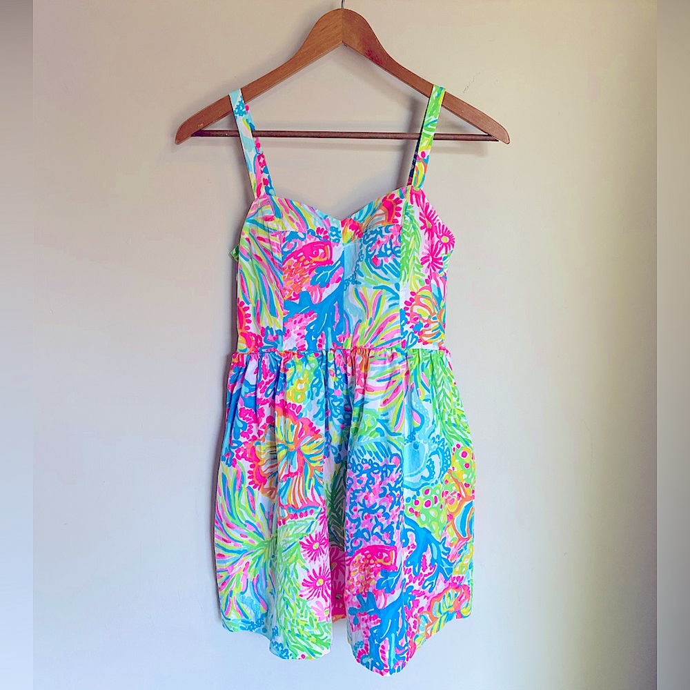 Lilly Pulitzer Multicolor Tropical Print Sundress
